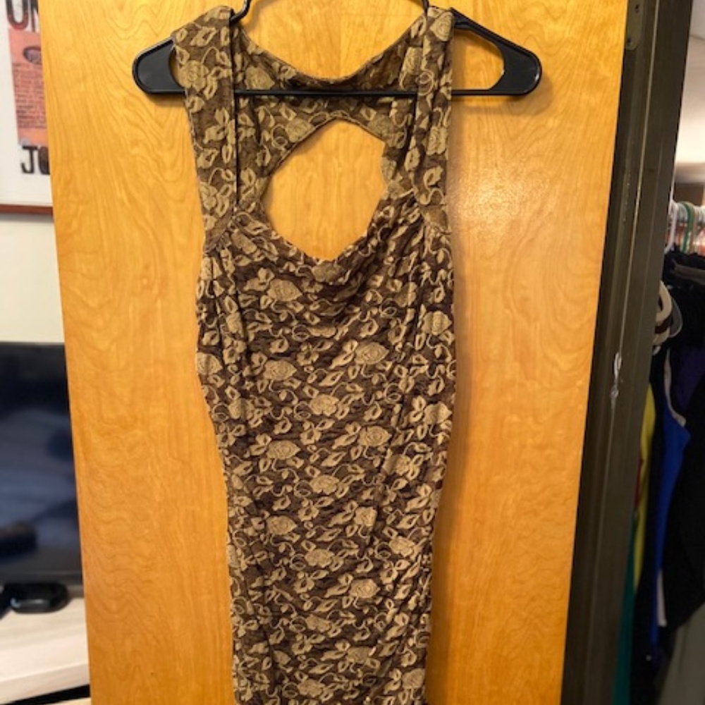 Black and Gold Free People Dress